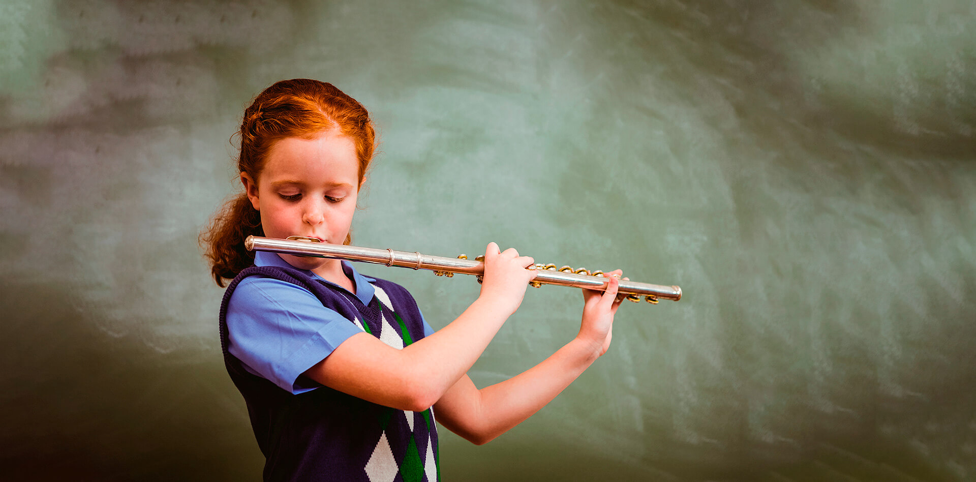 Flute lessons at the Montessori Center